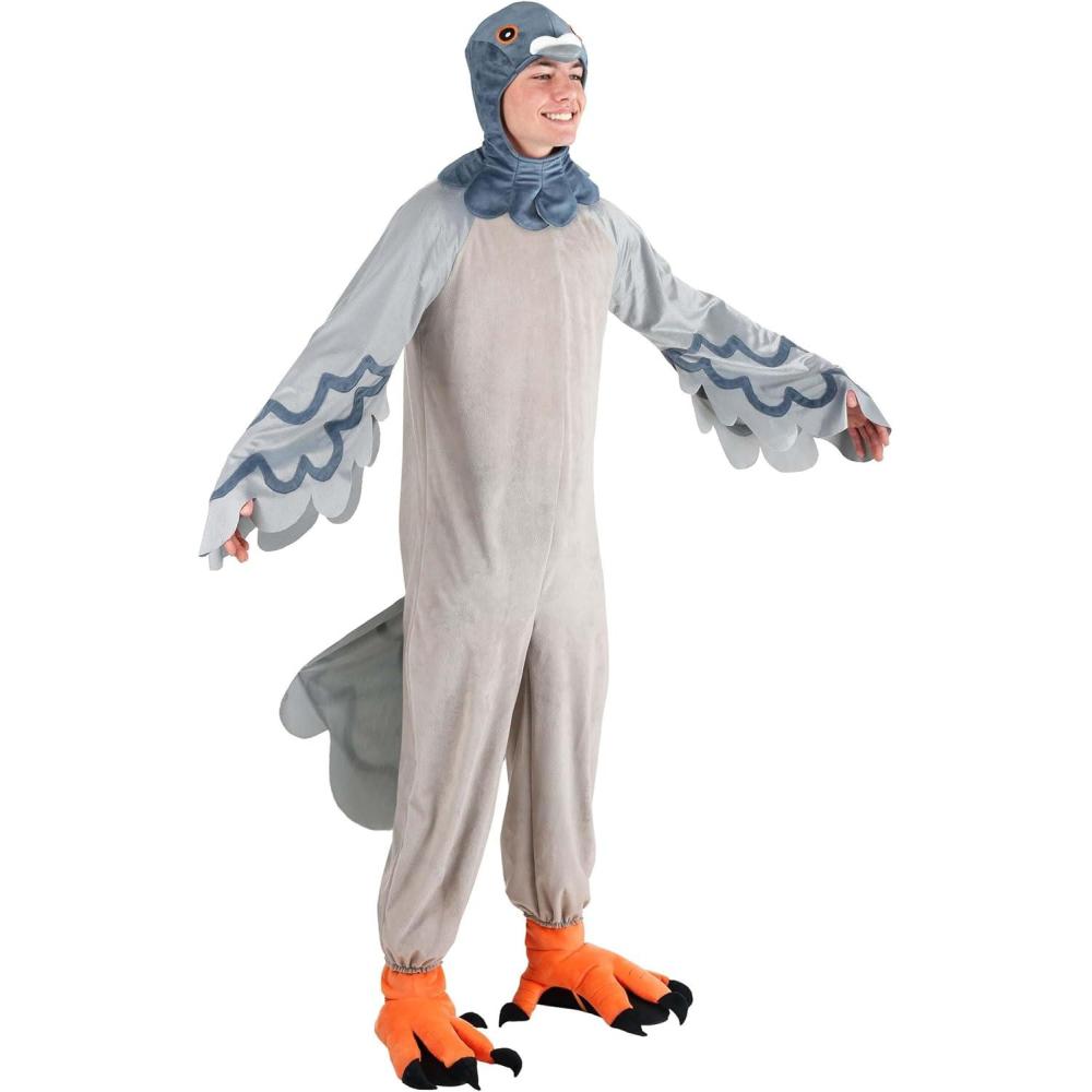 imageCity Slicker Pigeon Adult Costume  Jumpsuit Hood Shoe Covers