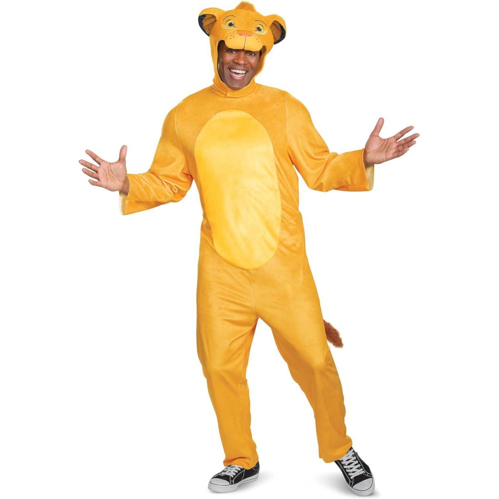 imageDisguise Mens Simba Adult Jumpsuit CostumeGold
