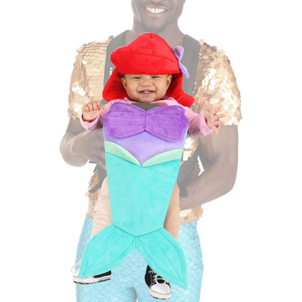 imageDisney Little Mermaid Ariel Baby Carrier Cover Costume Infant Halloween Costume Character