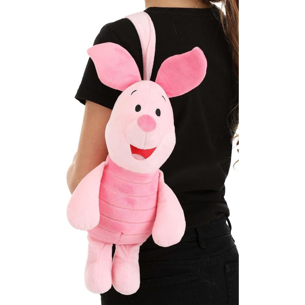 imageDisney Piglet Companion Figure  12Inch Stuffed Figure with Zipper Pouch Officially Licensed