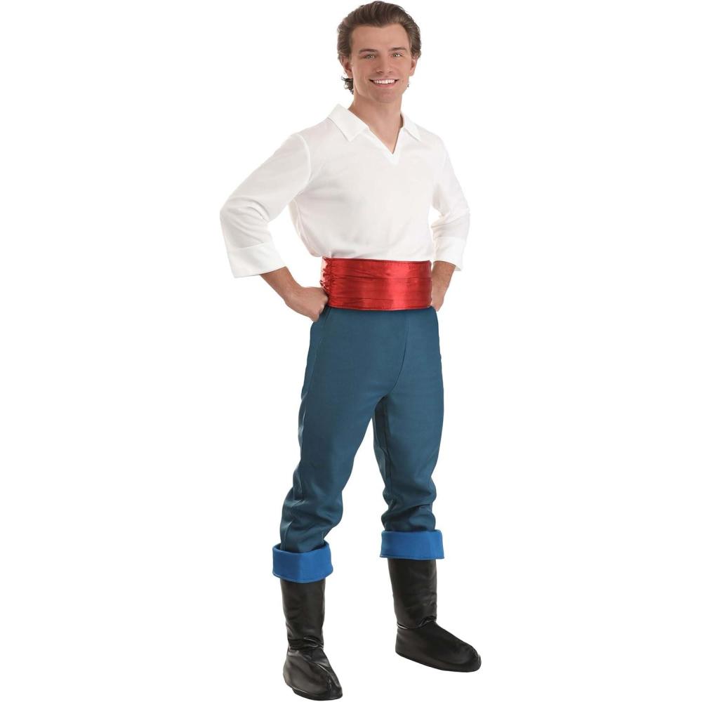 imageDisney The Little Mermaid Prince Eric Costume for Adults for Cosplay Halloween Couples Costumes ampamp Dress Up