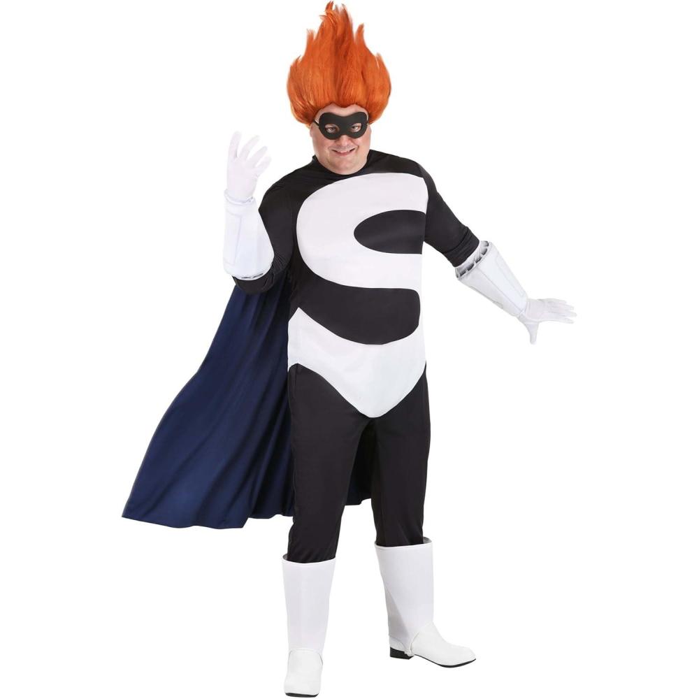 imagePlus Size Syndrome Costume  Adult Disney and Pixars The Incredibles Syndrome Villainous Halloween Outfit with Wig