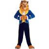 imageAdult Beast Costume  Disney Beauty and the Beast Mens Mouth Mover Full Head Mask  Dressed To Impress Blue Suit Outfit