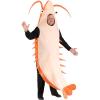 imageAdult Plus Size Exclusive Shrimp Costume Sea Creature Tunic for Halloween