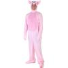 imageAdult Plus Size Pig Costume Farm Animal Jumpsuit with Headpiece with Ears and Snout Hoof Mittens And Shoe Covers