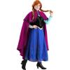 imageFrozen Anna Adult Disney Costume  LongSleeve Top Black Corset With Intricate Patterns Skirt and Flowing Cape