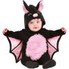 imageInfant Girl Bat Halloween Costume  Baby Pink Vampire Bat Hooded Bodysuit with Wings
