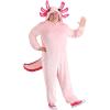 imagePlus Size Axolotl Adult Costume Jumpsuit  Cute Critter Outfit for Halloween
