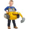 imageToddler Ride in Excavator Costume Yellow Heavy Equipment Operator Outfit XSmall