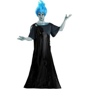 Adult Hades Costume | Disney’s Hercules Hades Adult Costume, Greek Underworld God Blue Fiery Wig, Black Toga