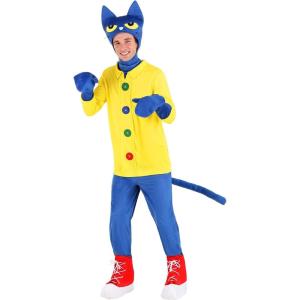 Adult Pete The Cat Costume, Men’s Pete The Cat Halloween Costume, Groovy Pete The Cat Outfit