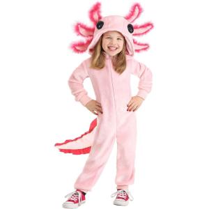 Axolotl Toddler Costume Jumpsuit | Cute Critter Outfit for Halloween