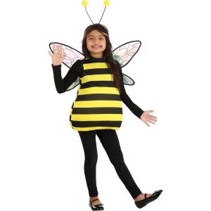 Buzzin’ Bumble Bee Costume for Kids – Tunic with Wings and Antenna Headband