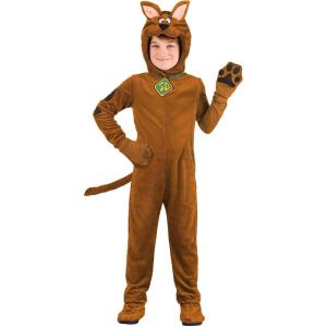 Deluxe Kid’s Scooby-Doo Costume for Boys & Girls – Jumpsuit with Mitts, Tail, Hood, Shoe Covers
