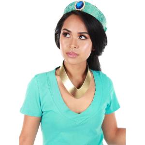 Disney Aladdin Jasmine Accessory Kit – Headband with Faux Gem and Necklace, Officially Licensed