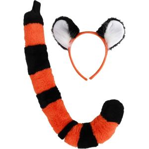 Disney Aladdin Rajah Ears & Tail Kit for Adults – Officially Licensed Costume Accessory