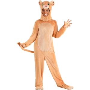 Disney Lion King Nala Costume for Women – Plush Jumpsuit with Tail, Headpiece, and Paws