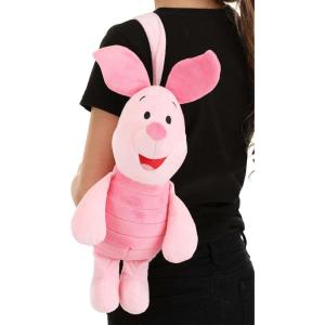 Disney Piglet Companion Figure – 12-Inch Stuffed Figure with Zipper Pouch, Officially Licensed