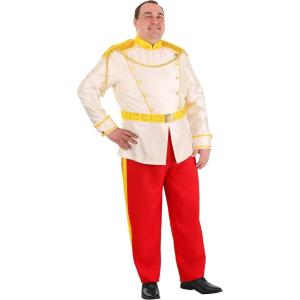 Disney Plus Size Prince Charming Costume, Cinderella Mens Halloween Costume(Prince Charming Costume)