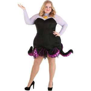 Disney Premium Plus Size Ursula Costume, Women’s Plus Size The Little Mermaid Ursula Dress, Halloween Costume