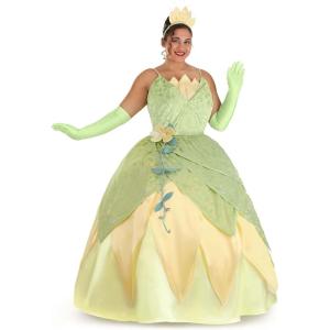 Disney Princess and the Frog Women’s Plus Size Deluxe Tiana Costume – Includes Dress, Headband, & Gloves