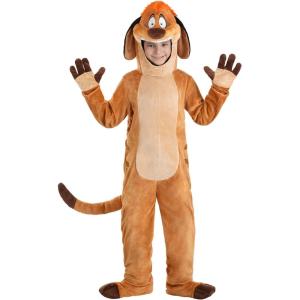 Disney The Lion King Timon Boys Costume with Jumpsuit, Headpiece, Gloves, and Shoe Covers – Officially Licensed