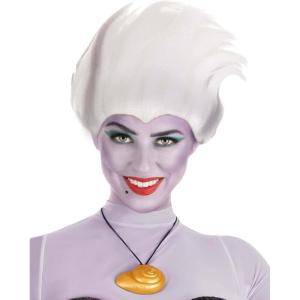 Disney The Little Mermaid Adult Ursula Wig | White Ursula Wig Costume Accessory for Cosplay Dress Up Standard(Standard)