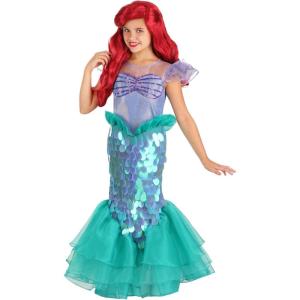 Disney The Little Mermaid Ariel Costume Princess of the Sea, for Fantasy, Cosplay, Beach Theme Party & Dress Up
