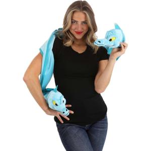 Disney The Little Mermaid Flotsam and Jetsam Costume Scarf – 76 Inches Long with Stuffed Eel Heads