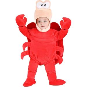 Disney The Little Mermaid Sebastian Costume for Infants, for Cosplay, Halloween, Beach Party, & Couples Dress Up