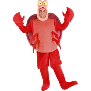 Disney The Little Mermaid Sebastian Plus Size Men’s Costume, for Halloween, Cosplay, Beach Theme Party & Dress Up