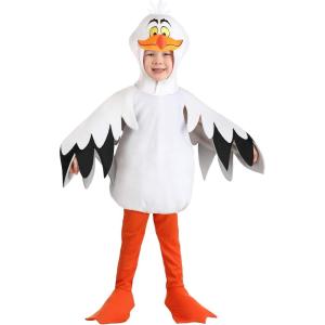 Disney The Little Mermaid Toddler Scuttle Costume | Officially Licensed Seagull Outfit Includes Bodysuit, Pants, & Hood