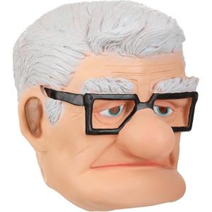 Disney Up Carl Latex Costume Mask – Officially Licensed Pixar’s UP Movie Mask for Adults – Standard