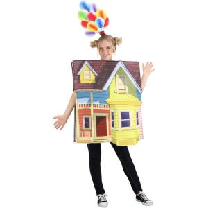 Disney and Pixar Adult Up House Costume, Carl Fredricksen House Halloween Costume