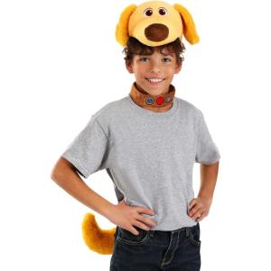 Disney and Pixar Up Dug Face Costume Kit – Headband, Collar, and Tail with Hook-and-Loop Fasteners