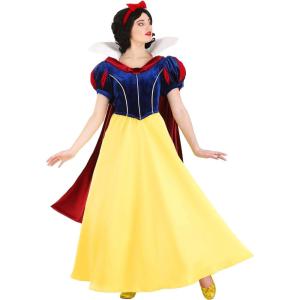 Disney’s Snow White Costume for Women, Adult Magical Princess Classic Yellow Bodice and Skirt(Bundle W/ Purse)
