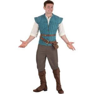Disney’s Tangled Adult Flynn Rider Premium Costume, Tangled Flynn Outfit for Men, Disney Halloween Costume and Cosplay Outfit