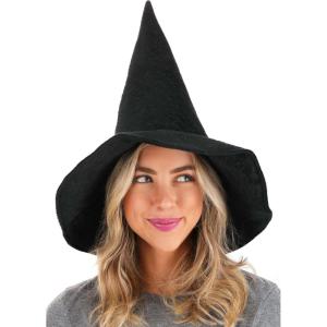 Elphaba Witch Hat for Women with Sculpted Velour Fabric and Stiffened Brim