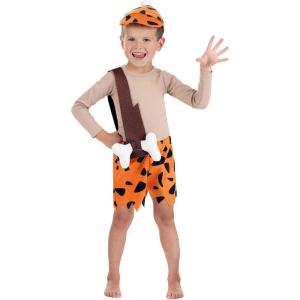Flintstones Bamm-Bamm Rubble Costume for Toddlers, Flintstones Baby Caveman Outfit, Bedrock Cosplay & Halloween