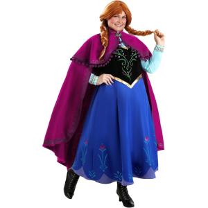 Frozen Anna Plus Size Costume | Officially Licensed Adult Disney Princess Top, Black Corset, Skirt and Cape