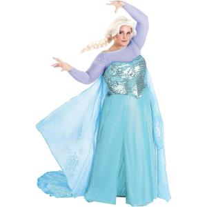 Frozen Elsa Plus Size Costume | Officially Licensed Disney Princess Premium Womens Outfit