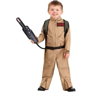 Ghostbusters Costume with Proton Pack Accessory for Toddlers, Ghostbusters Jumpsuit, Ghost Hunter for Halloween