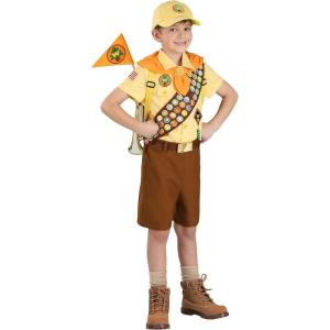 Kid’s Deluxe Disney UP Russell Halloween Costume | Boy’s Wilderness Explorer Adventure Outfit | Disney Costumes for Dress-Up