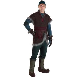 Men’s Frozen Kristoff Costume | Officially Licensed Disney Outfit Faux Suede Pants And Tunic, Soft Thermal Shirt