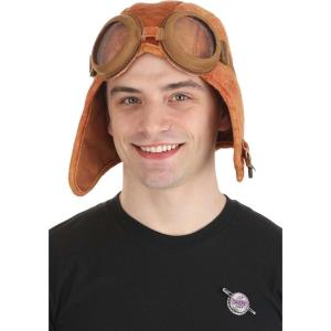 Pixar Up Aviator Costume Accessory Kit – Hat, Goggles, and Bottle Cap Pin, Officially Licensed