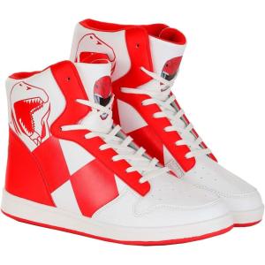 Red Power Rangers Costume Inspired Sneakers(Red)