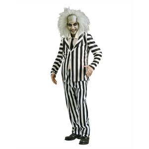 Rubies Beetlejuice Men’s Costume for Themed Parties and Halloween, Black/White, Standard(Black/White)