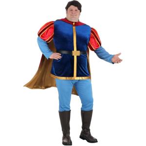 Sleeping Beauty Prince Phillip Costume for Men Adult Velvet Outfit with Tunic, Pants, Cape, Belt