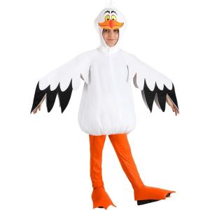 The Little Mermaid Scuttle Costume for Kids | Disney Seagull Bodysuit, Pants With Shoe Covers, and Headpiece