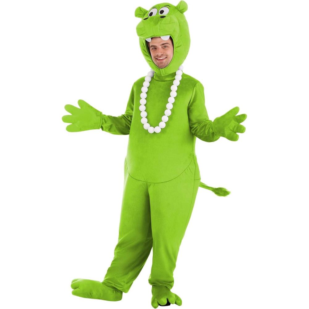 imageAdult Hungry Hungry Hippos Costume  Nostalgic Game Group for Halloween Parties and IdeasGreen